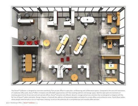 collaborative work space plan #Officedesigns | Office space design ...