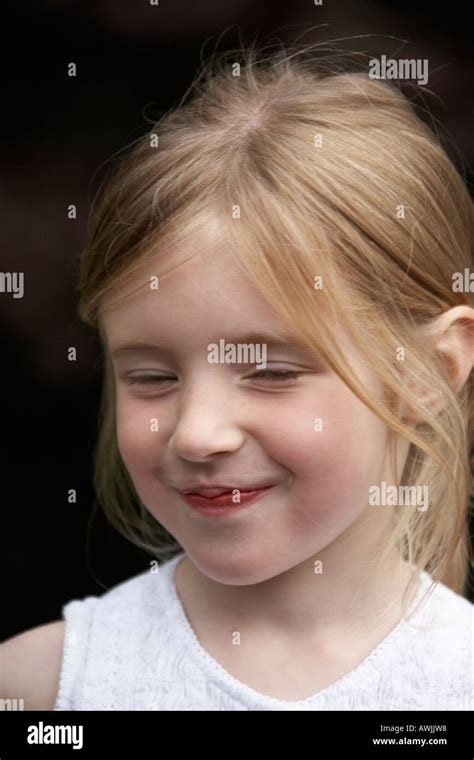 girl child at Beale Wildlife Park near Goring on River Thames between ...