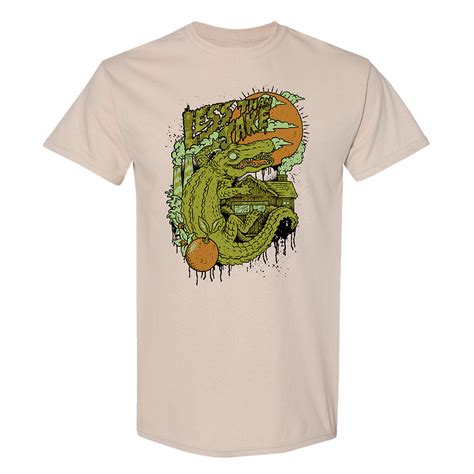 Less Than Jake Natural Vintage Gator T-shirt – Less Than Jake Merch