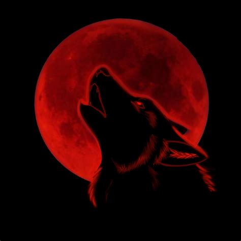 When the Red Moon comes... (by dodaliiciious) | Wolf with red eyes ...