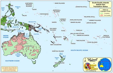 Map Of South Pacific Countries