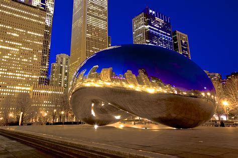 The Bean at Night | Chicago, Illinois | Cloud Gate | Steven Karsten ...