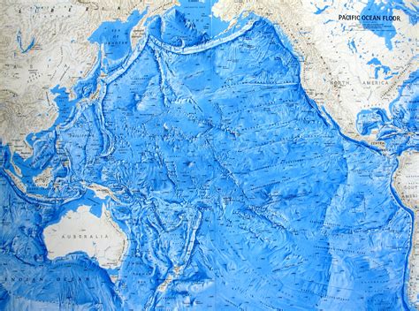 Ocean Floor Relief Maps | Detailed Maps of Sea and Ocean Depths - Foto ...