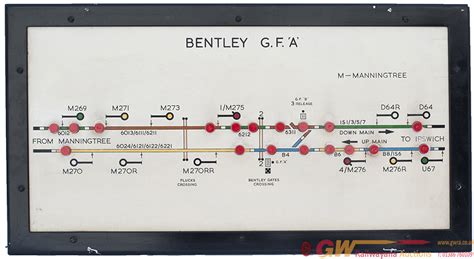 Signal Box Diagram With Integral Wired Lights - Signal Box Diagrams