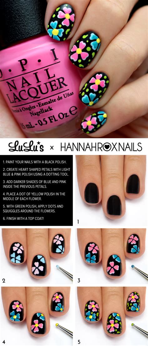 15 Adorable Floral Nail Tutorials for Spring/ Summer | Styles Weekly