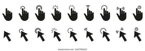 890 Black Hand Silhouette Pointing Right Images, Stock Photos & Vectors ...