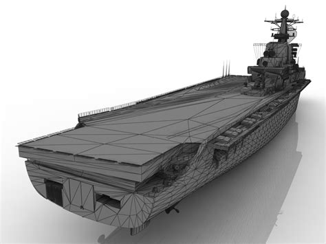 Aircraft carrier 3D model Download for Free