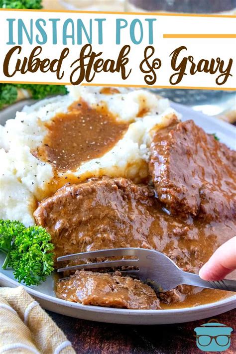 INSTANT POT CUBED STEAK AND GRAVY (+Video) | The Country Cook | Recipe ...