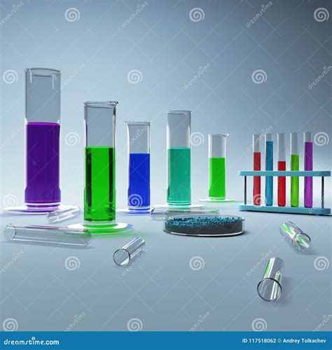 Colorful Lab Equipment Wallpaper Stock Illustration - Illustration of ...