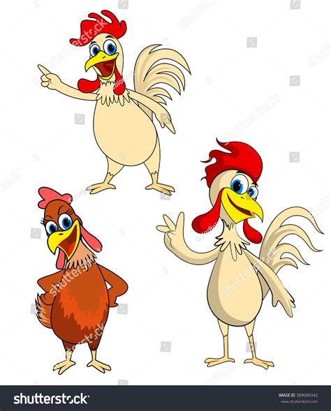 Chicken Family Stock Vector 389089342 - Shutterstock