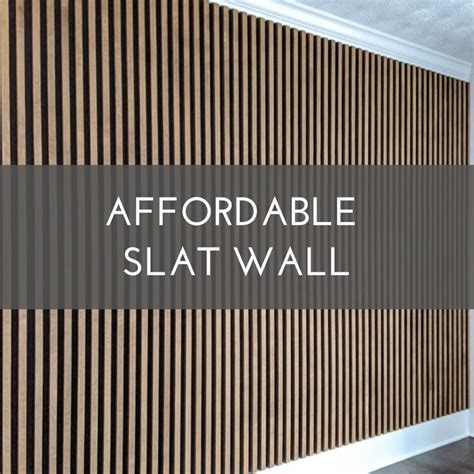 Affordable Slat Wall | Modern wall paneling, Accent walls in living ...