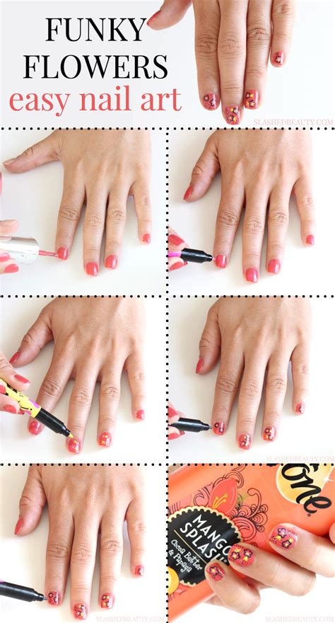 Easy Flower Nail Art For Beginners | Best Flower Site