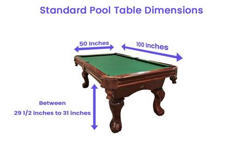 Pool Table Dimensions (Size Guide) - Designing Idea