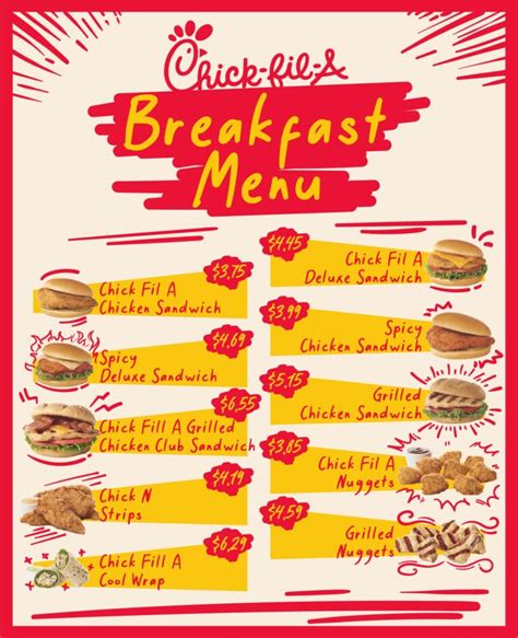 Printable Chick Fil A Menu - Printable JD