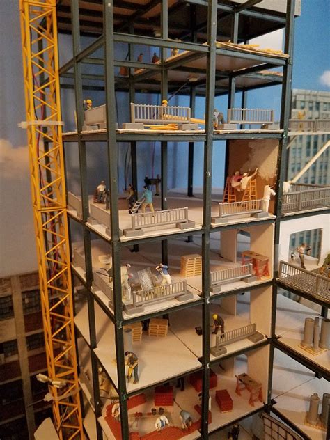 Walthers Skyscraper Construction Site - Kit HO Scale Model Railroad ...