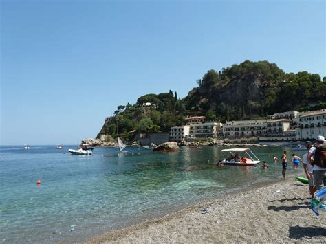 Mazzarò Beach in Taormina, Sicily