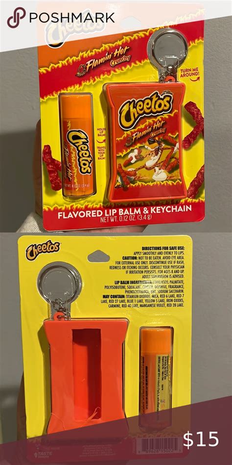 Cheetos Flamin’ hot Crunchy Lip Balm with Keychain | The balm, Lip balm ...