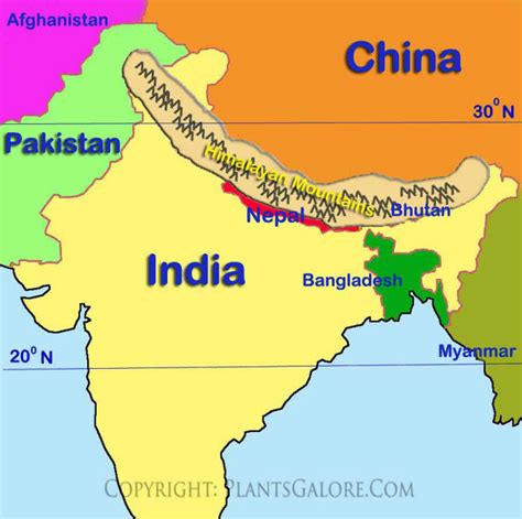 Himalayas Map