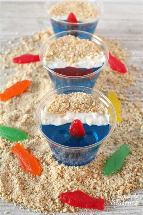 Day at the Beach Jello Cups - Simple and Seasonal