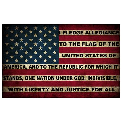 American Pledge of Allegiance Flag Sticker 5x3 Inch United - Etsy