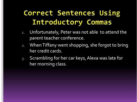 Comma After Introductory Phrase Examples