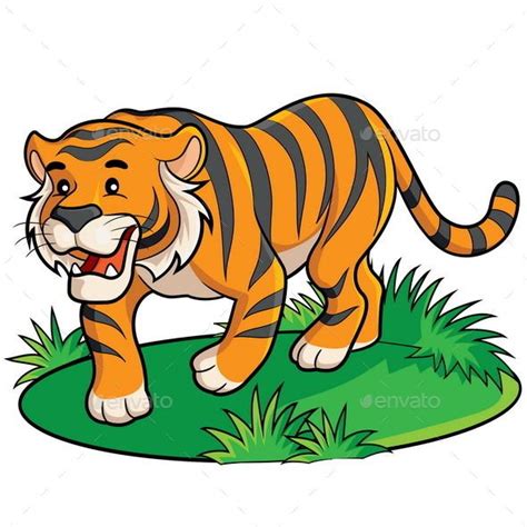 Tiger Cartoon | Cartoon tiger, Cute cartoon drawings, Tiger pictures