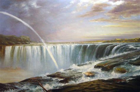 Niagara Falls Painting by Frederic Edwin Church Reproduction ...