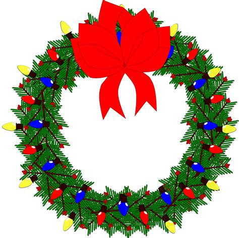 Holiday Wreath Clip Art - ClipArt Best