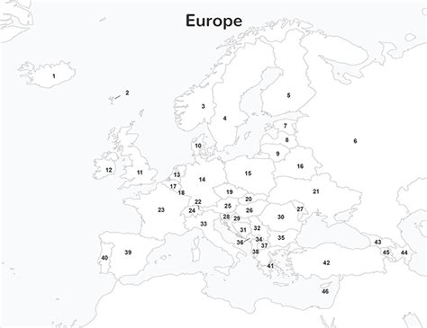 European Map Quiz With Capitals - Amargo Marquita