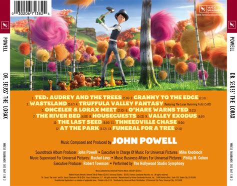 Lorax Movie Soundtrack