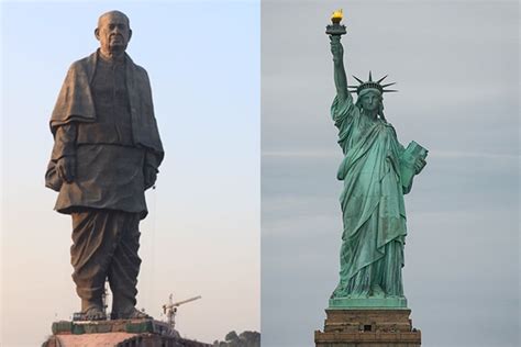 Statue of Unity vs Statue of Liberty: Key facts - India News | The ...