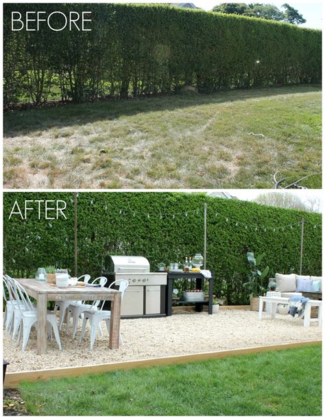 Backyard Patio Before & After - City Farmhouse by Jennifer O'Brien