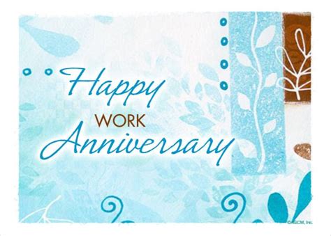 11+ Work Anniversary Cards - AI, PSD, Google docs, Apple pages | Free ...