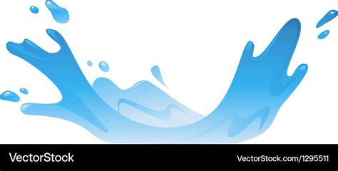 Water splash Royalty Free Vector Image - VectorStock