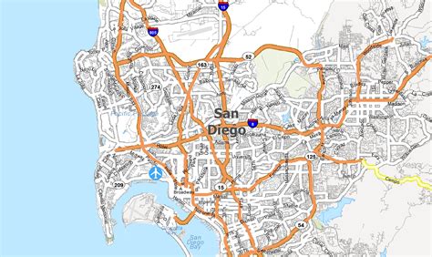 Map of San Diego, California - GIS Geography