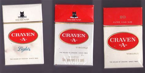 Ma Collection de paquets de cigarettes: CRAVEN