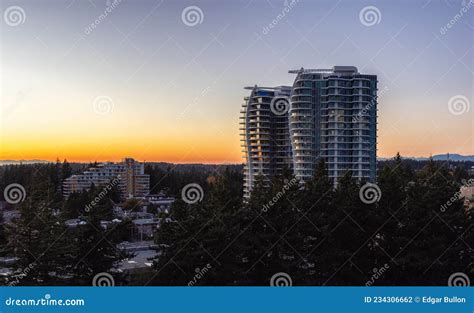 Aerial View of Residential Buildings in the Suburban Modern City. Stock ...