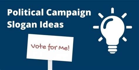 Political Slogan Ideas for Candidates Running for Office