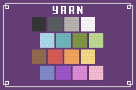 Yarn (wool texture) Minecraft Texture Pack