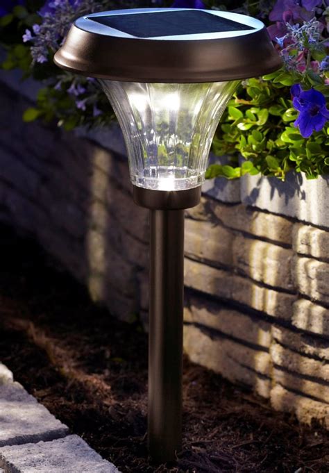 Moonrays 91754 Richmond Solar Light, Metal Path Light with 25X-Brighter ...