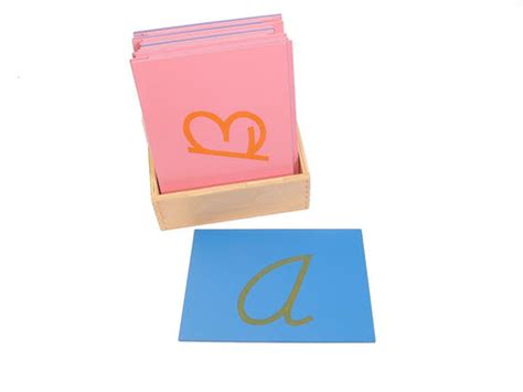 Sandpaper Letters Capital Case Cursive – Pink Montessori