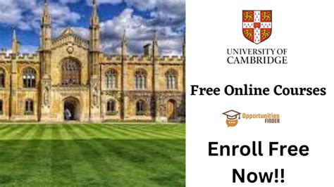 University of Cambridge Free Online Courses - Opportunities Finder