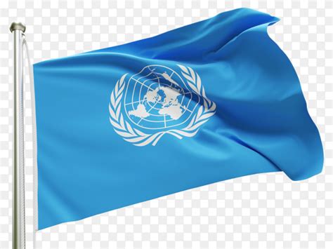 Flag United Nations waving on transparent background PNG - Similar PNG