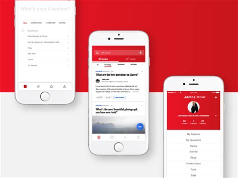 Quora App Redesign by Shin H on Dribbble