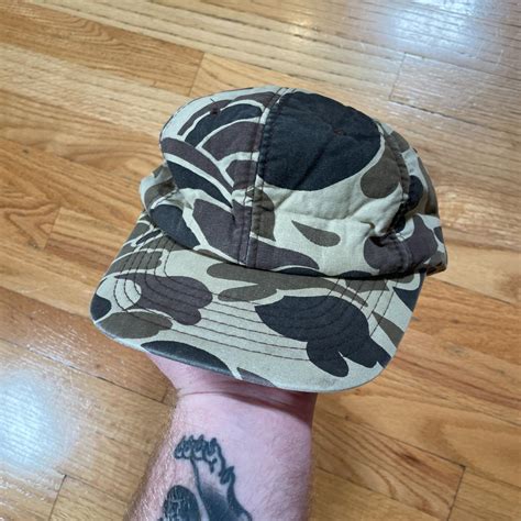 Vintage Insulated Duck Camo Hunting Snapback Hat - Depop