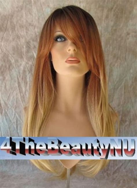 20 Inch Human Hair Wig RT4/26/613 by 4TheBeautyNU on Etsy