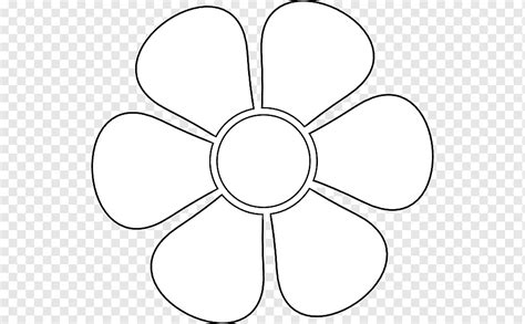 Stencil Flower Drawing Petal, flower, white, monochrome, symmetry png ...