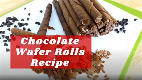 Chocolate Wafer Sticks Recipe | Chocolate Wafer Rolls Recipe | Choco ...