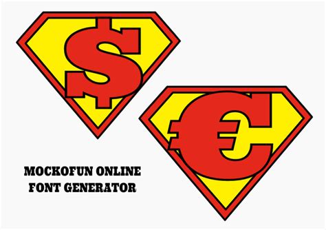 Superman Logo Font Generator