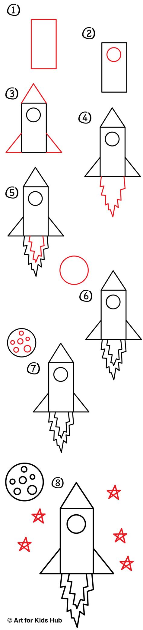 How To Draw A Rocket (Young Artists)